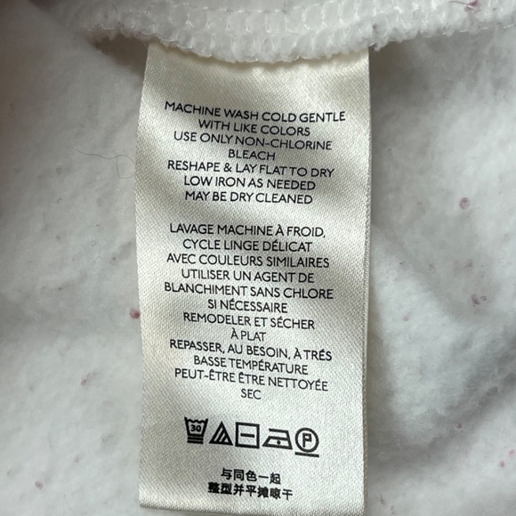 Maeve by Anthropologie Color Block Oversized Sweatshirt Hoodie 3X white multi - Picture 10 of 11